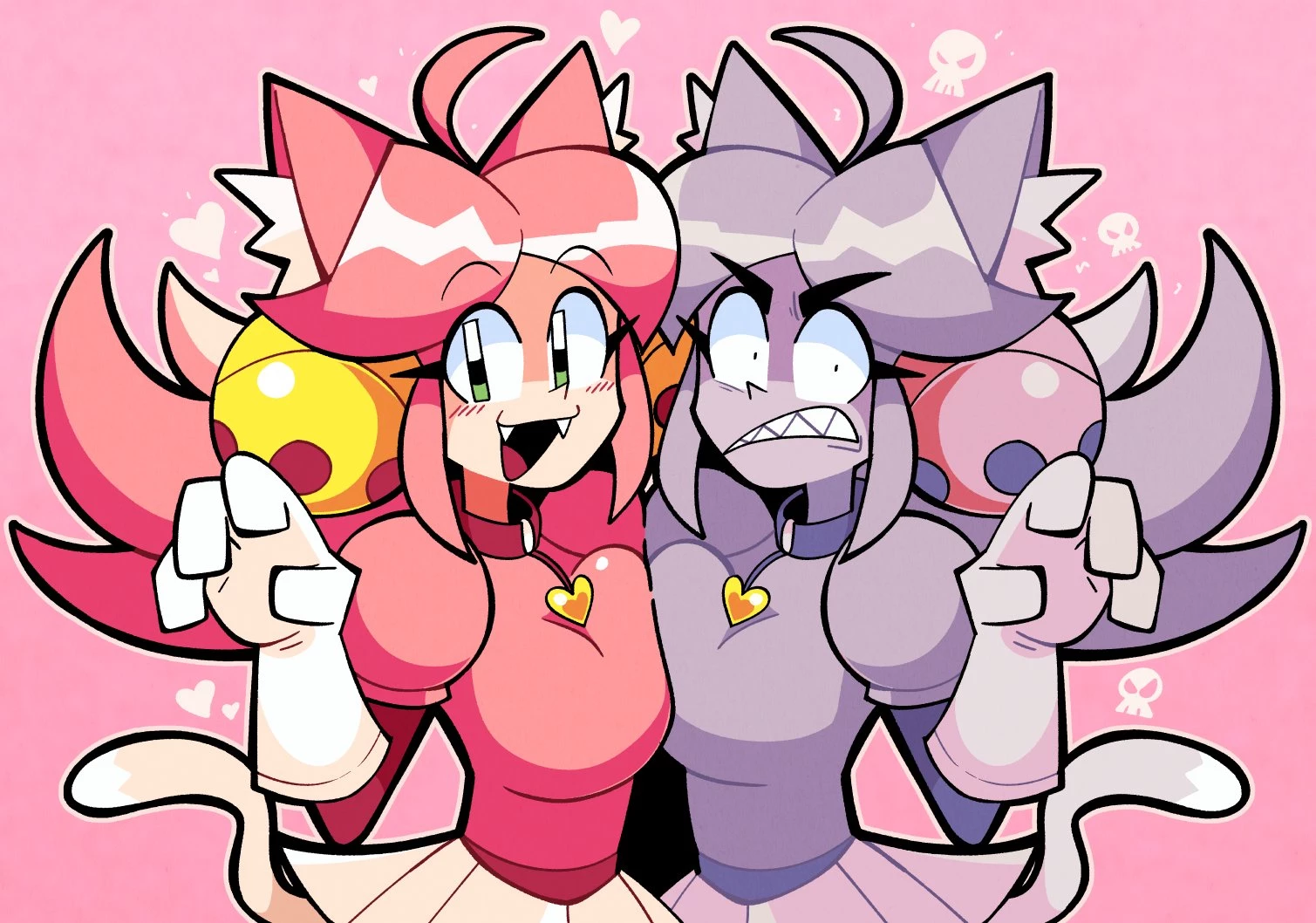 Pink and gray mew mew thumbnail
