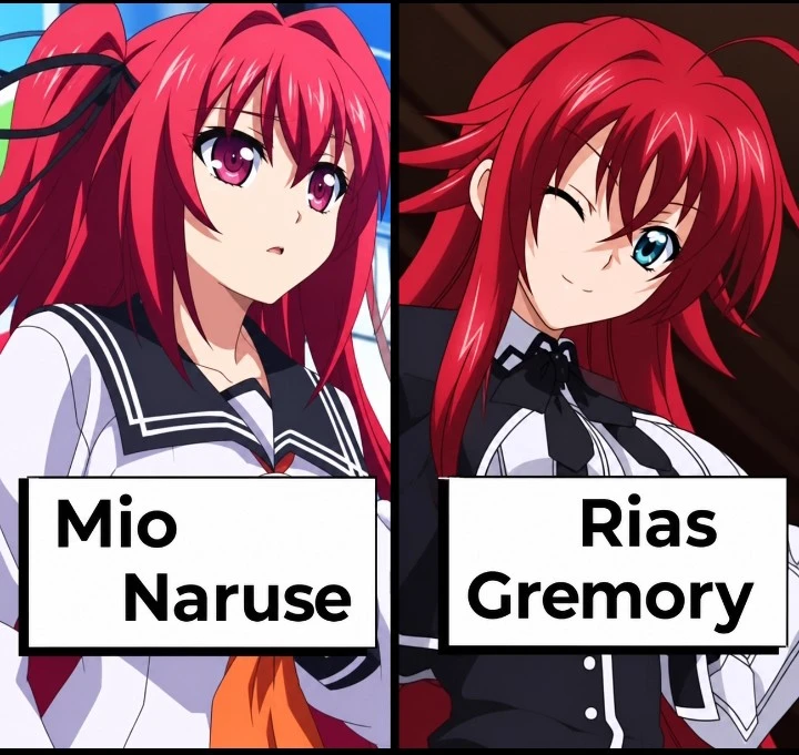 Rias Gremory and Mio Naruse thumbnail