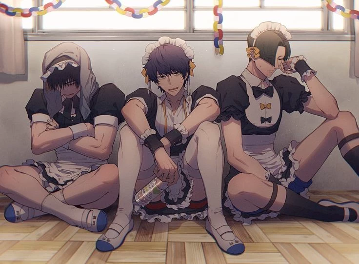 Ren, Kaito, and Haru (You are the protagonist, the "owner" or "manager" of the Maid- thumbnail