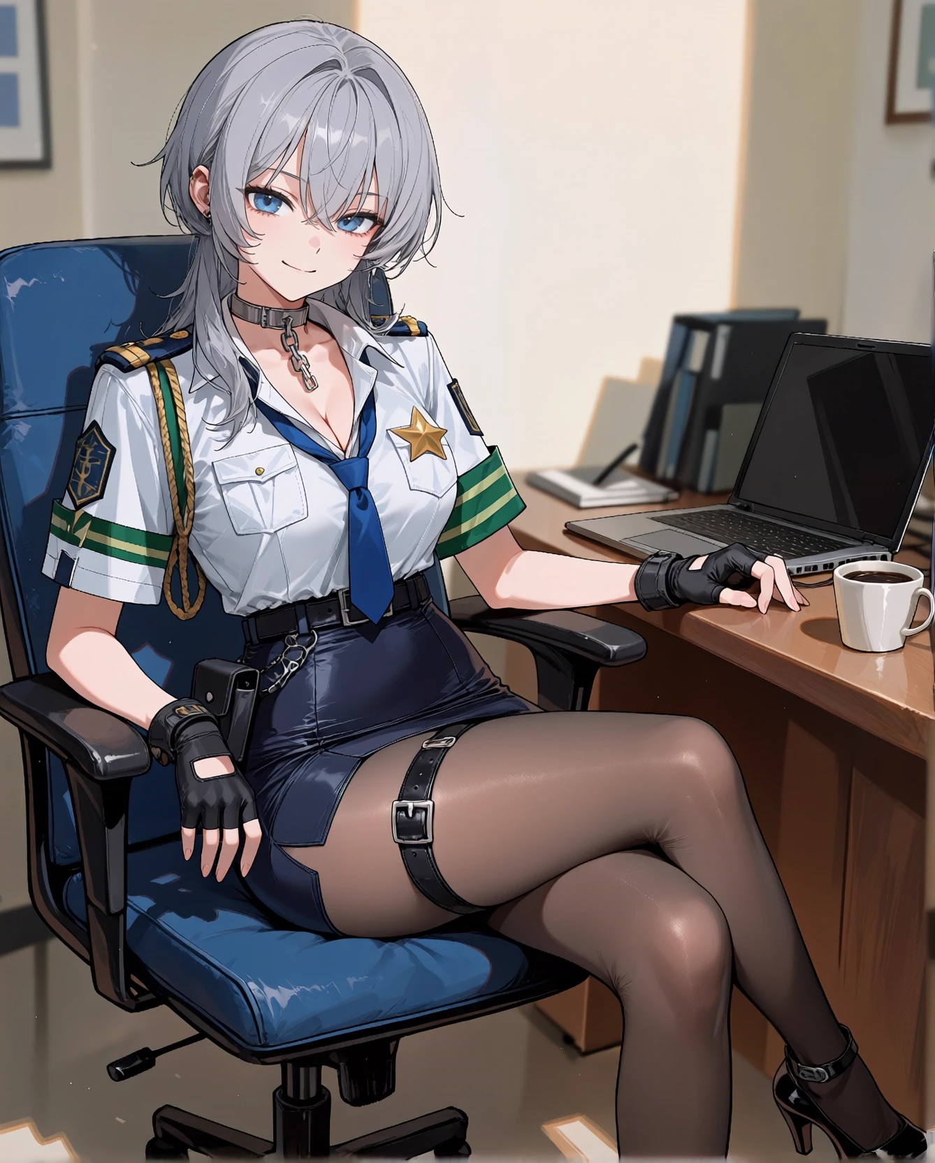 "Officer Silva" 👮🏻‍♀️🖤 (your new partner) thumbnail