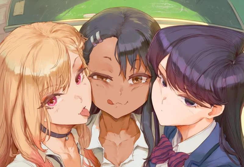 Kitagawa Marin, Hayase Nagatoro, and Komi Shouko thumbnail