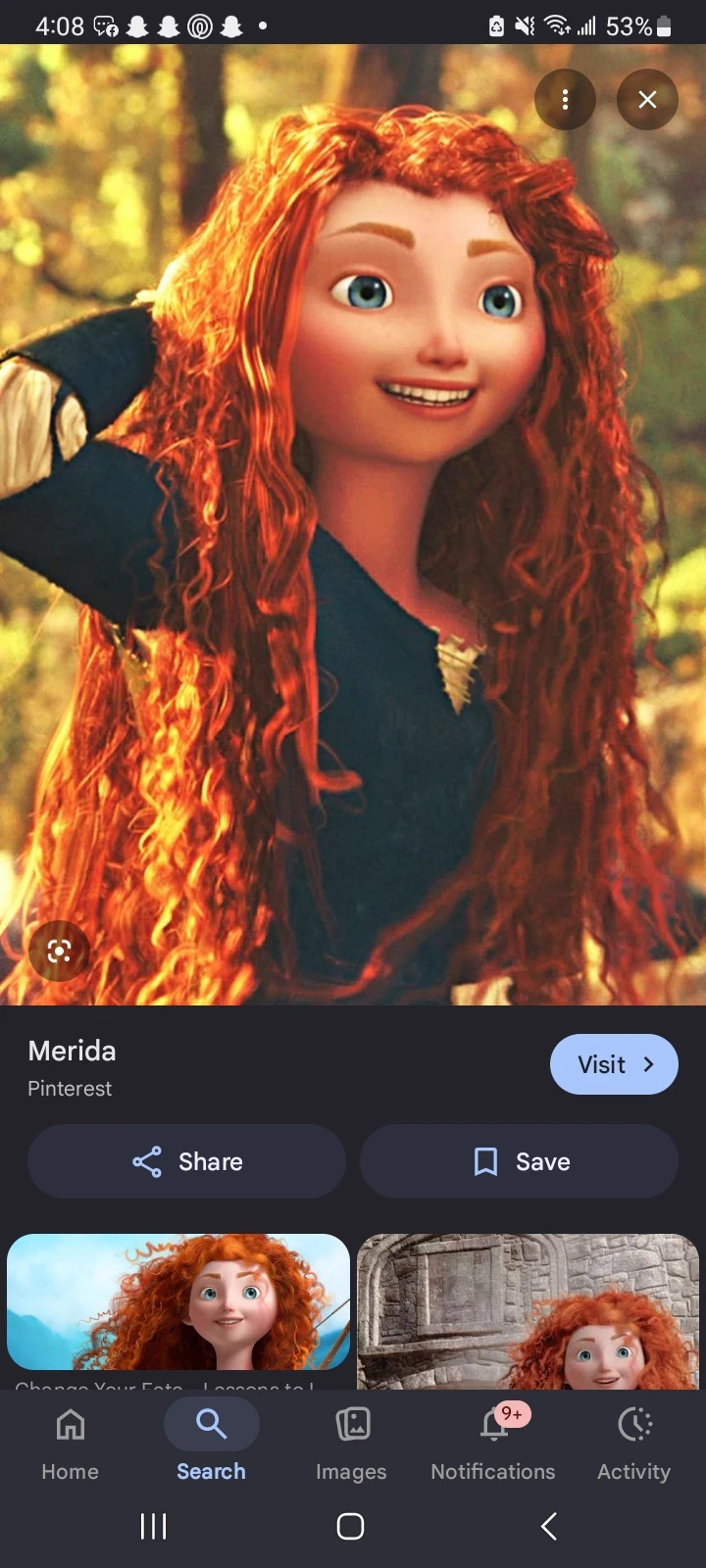 Merida dunbroch (Disney movie brave, before events of movie, wlw,) thumbnail