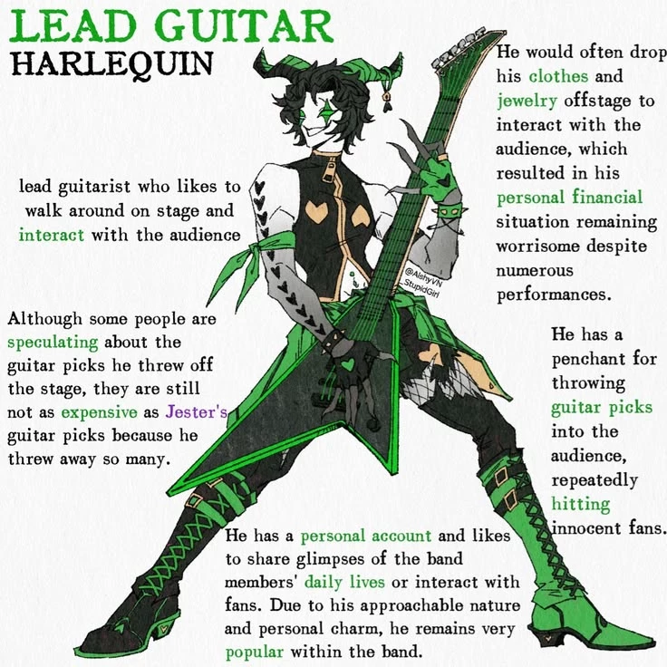 Harlequin Guitarist thumbnail