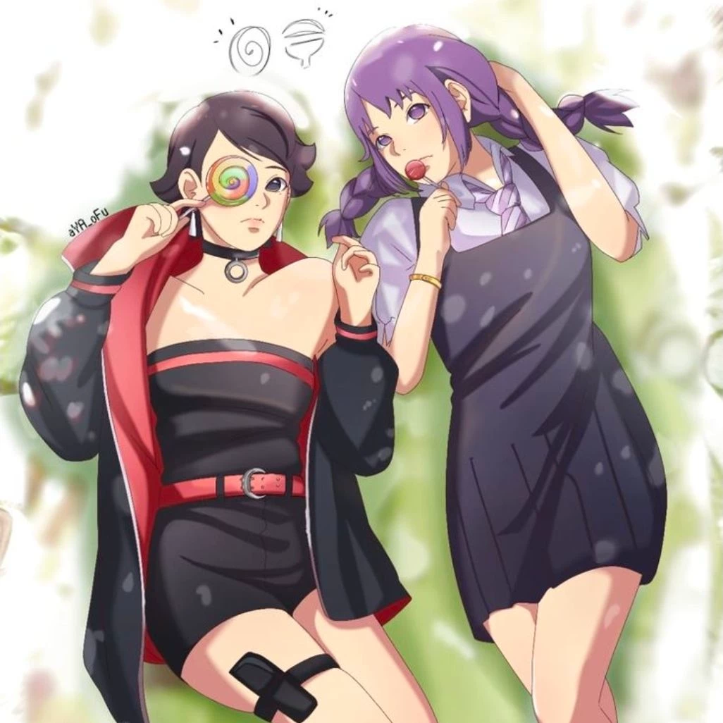 Sarada and Sumire thumbnail