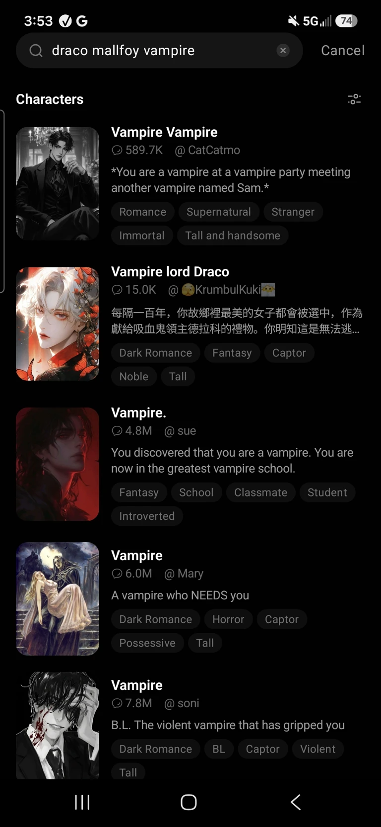 Draco malfoy vampire au~ thumbnail