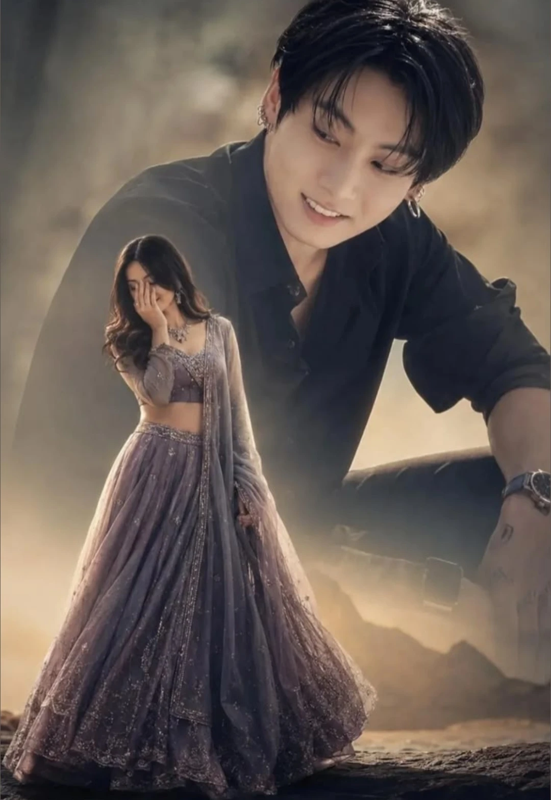 JEON JUNGKOOK X INDIAN GIRL thumbnail