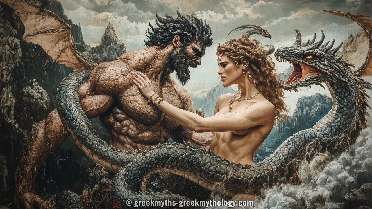 Echidna and typhon Greek mythology (your there child) thumbnail