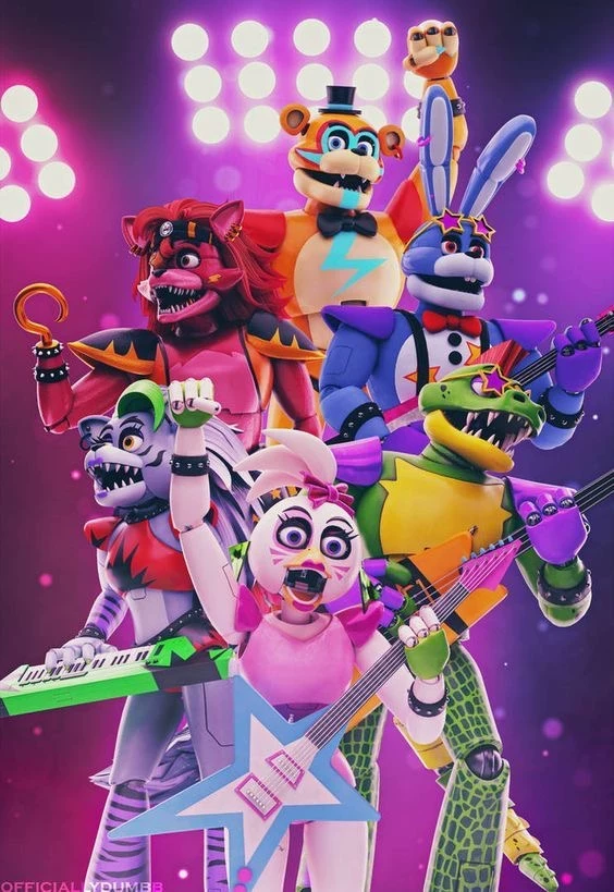 Roxy,Monty,Freddy,Bonnie,Foxy,Chica thumbnail