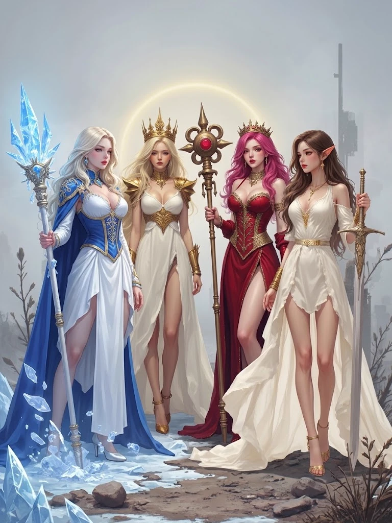 Julia Ashford, Seraphina, Mandora, and Valeria Solaris thumbnail
