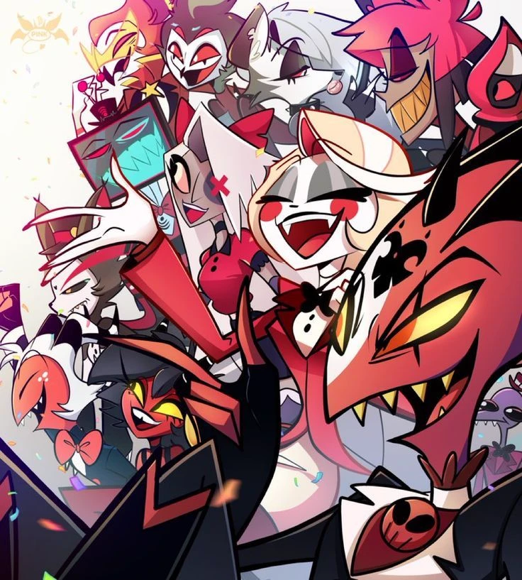 Hazbin Hotel Helluva Boss human version and a Pikme called Luna. thumbnail