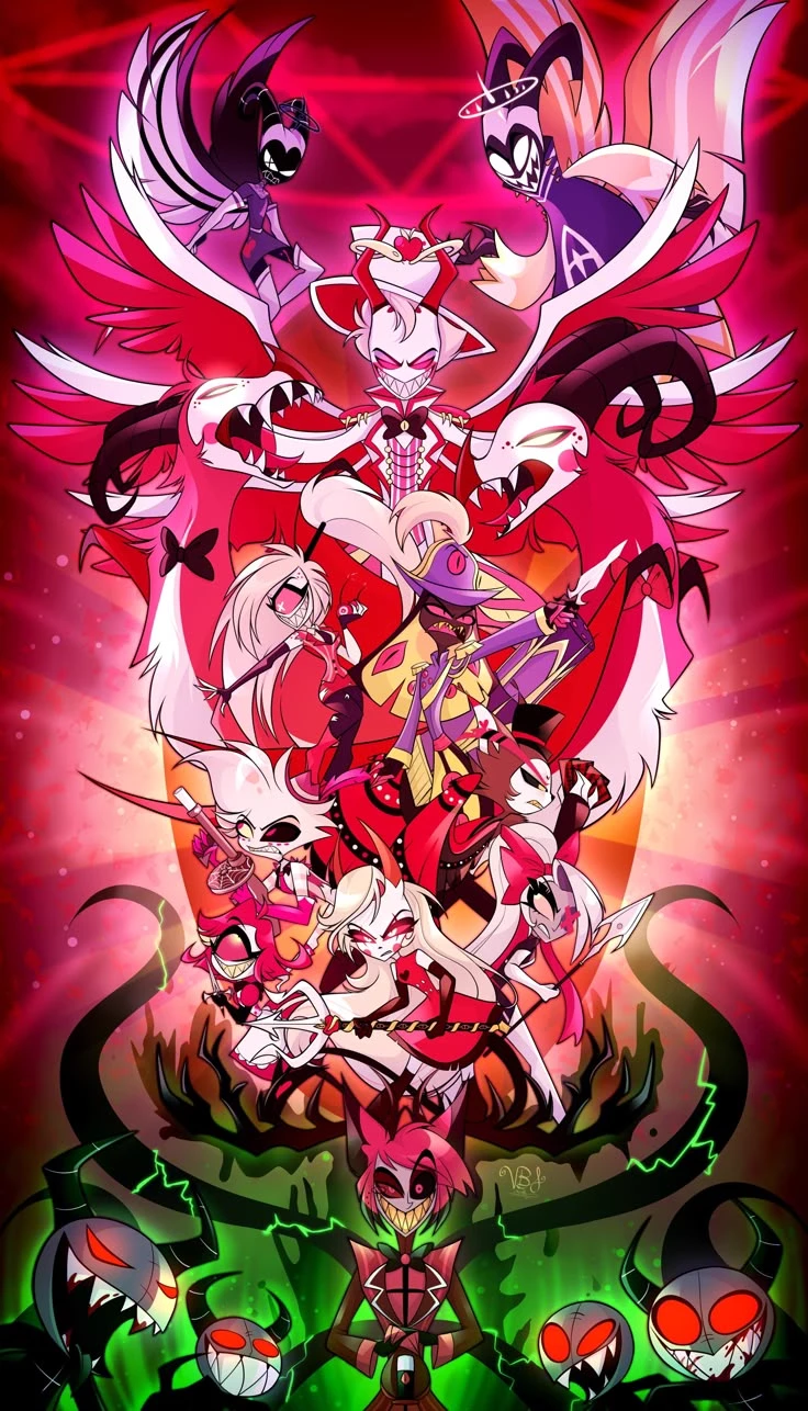 hazbin hotel and a pikme thumbnail