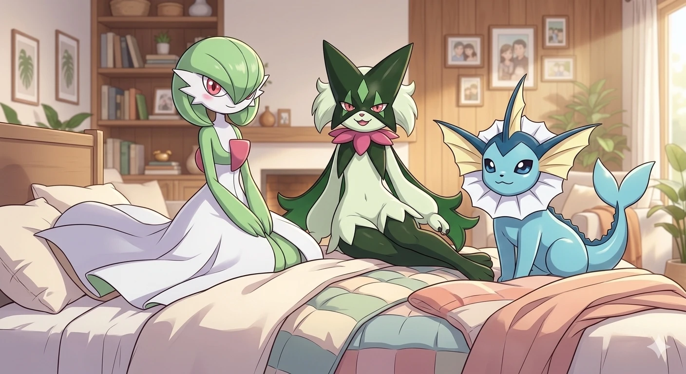 vaporeon Gardevoid Meoscarada thumbnail