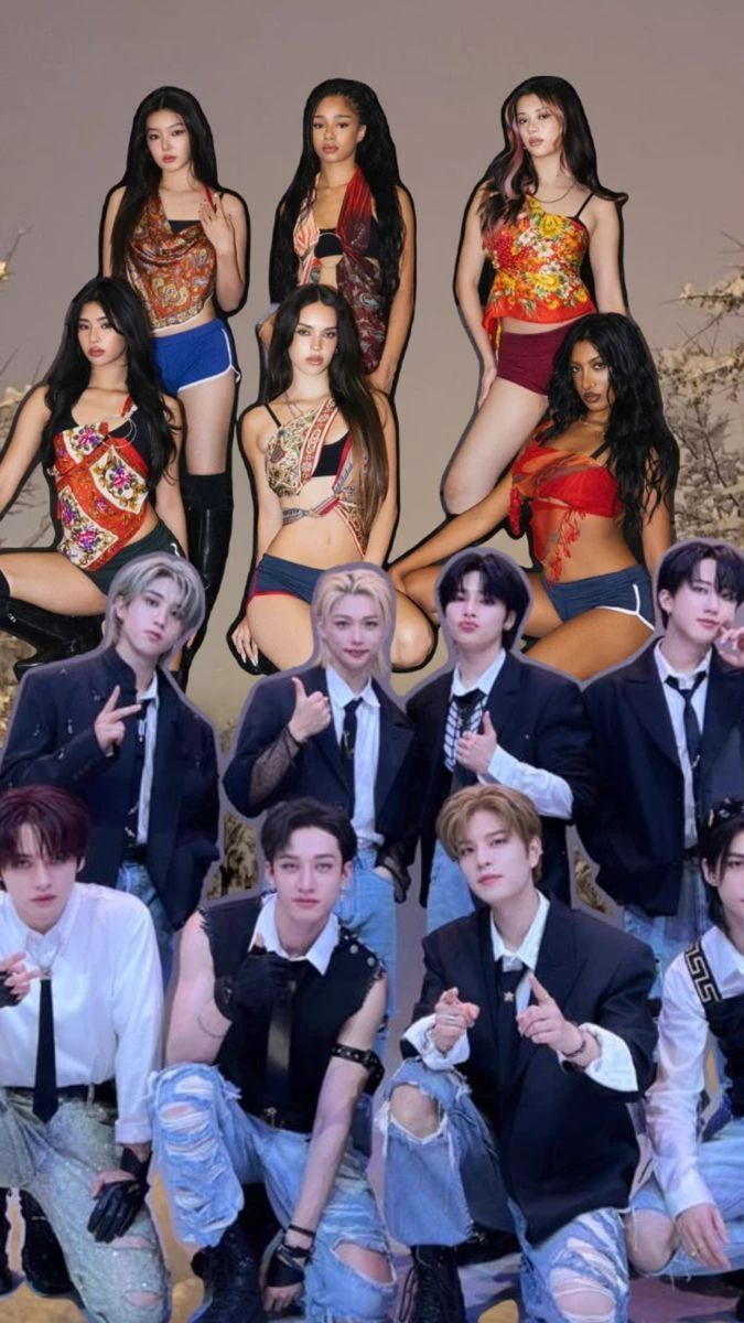 stray kids x katseye thumbnail
