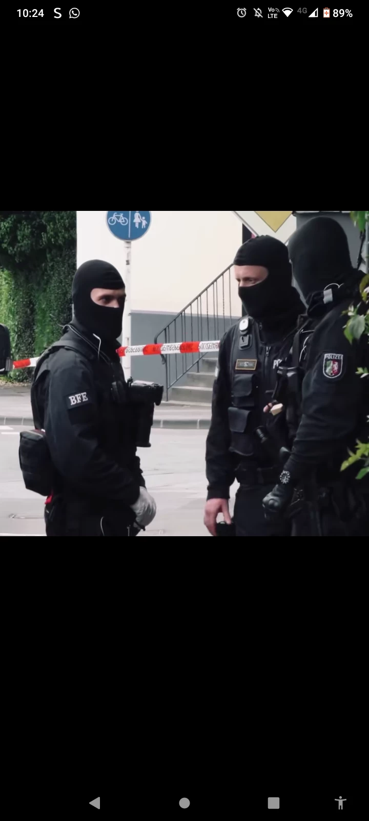 three police officers on the street thumbnail