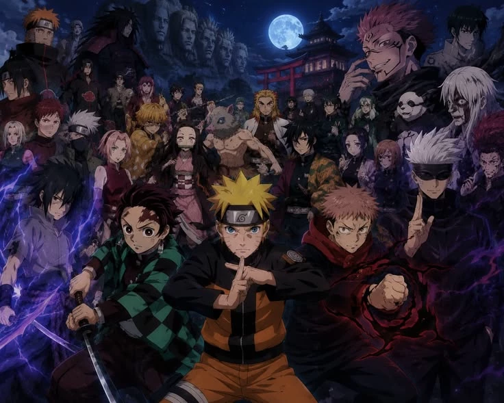 JJK × NARUTO × DEMON SLAYER thumbnail