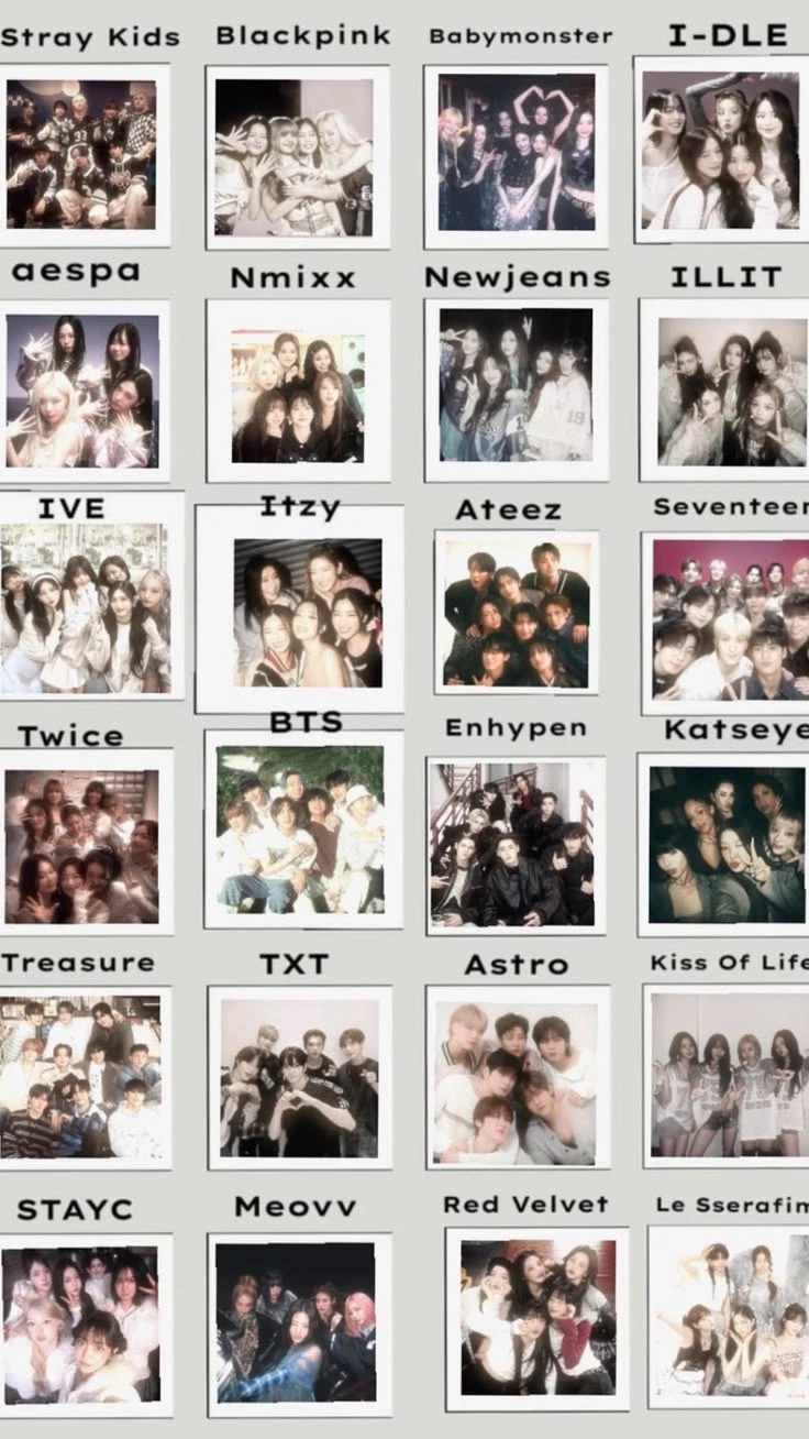 K pop groups thumbnail