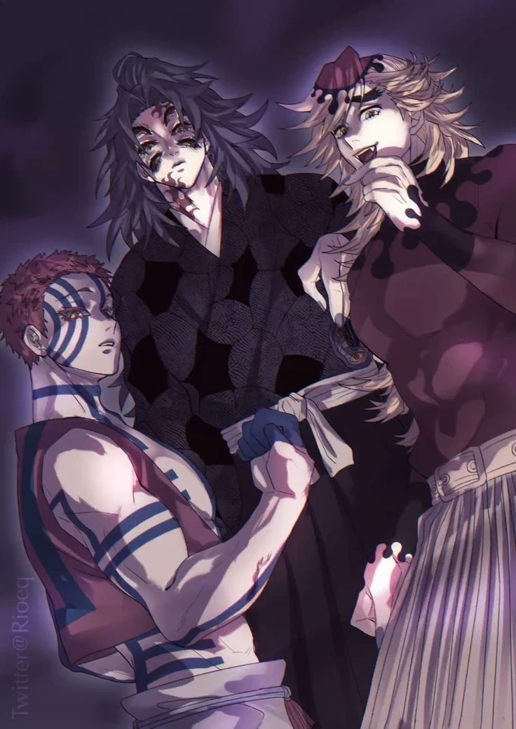 Kokushibo, Douma, and Akaza thumbnail