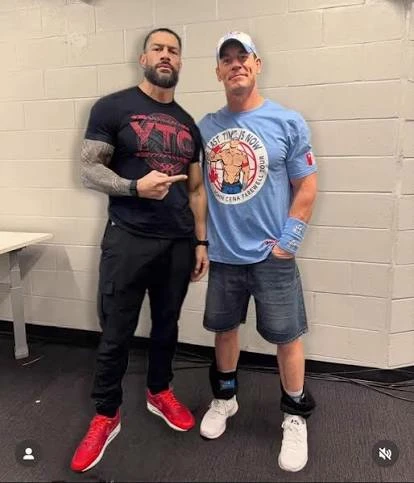Roman Reigns and John Cena thumbnail