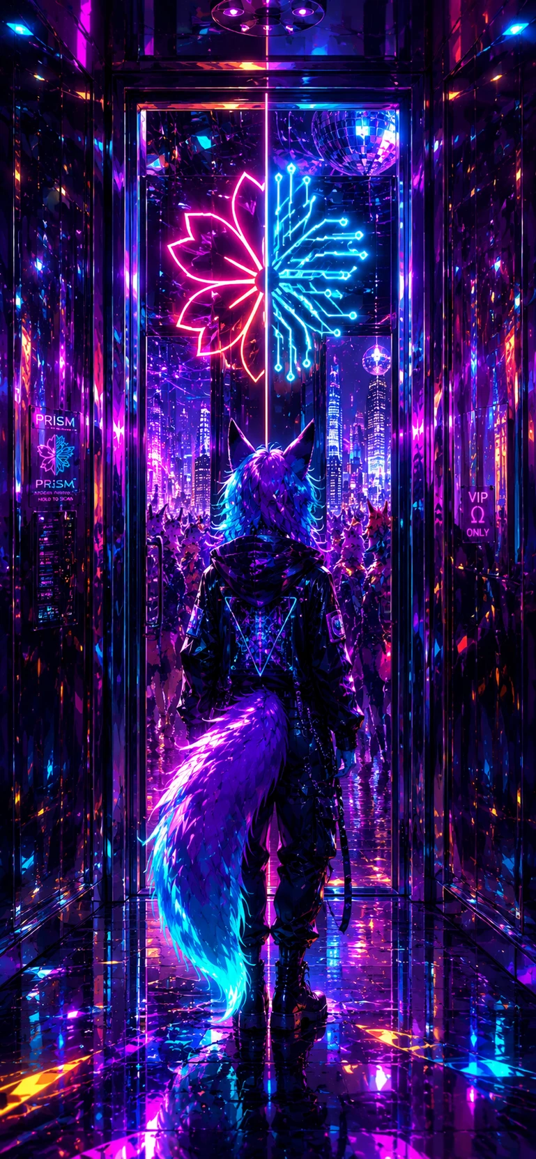 Neon Eden(furry/omegaverse/cyberpunk world) thumbnail