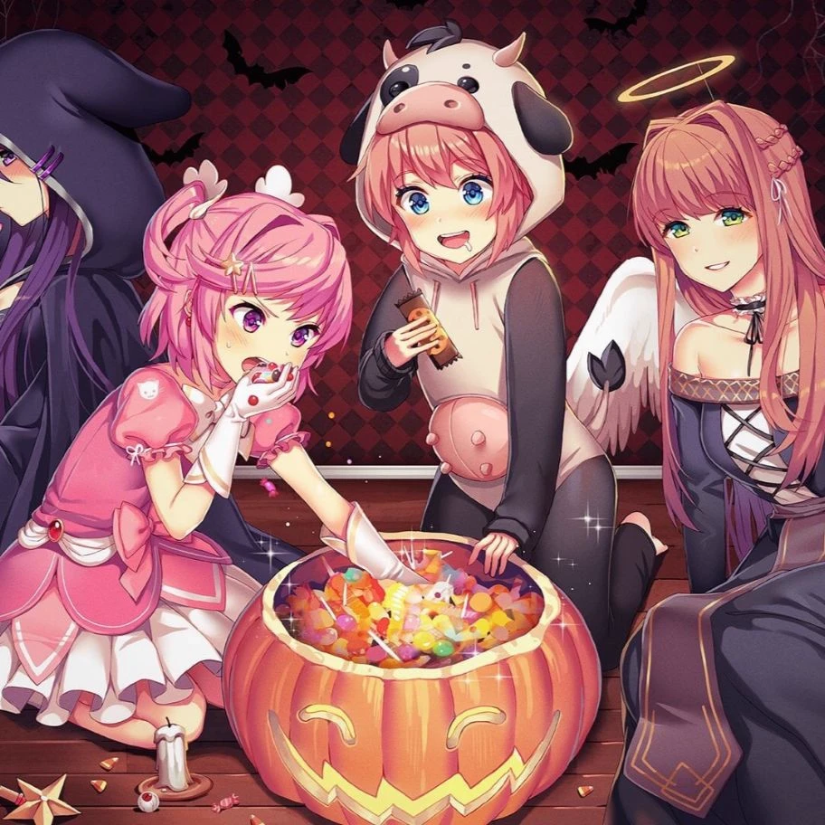 Halloween in ddlc;-; thumbnail