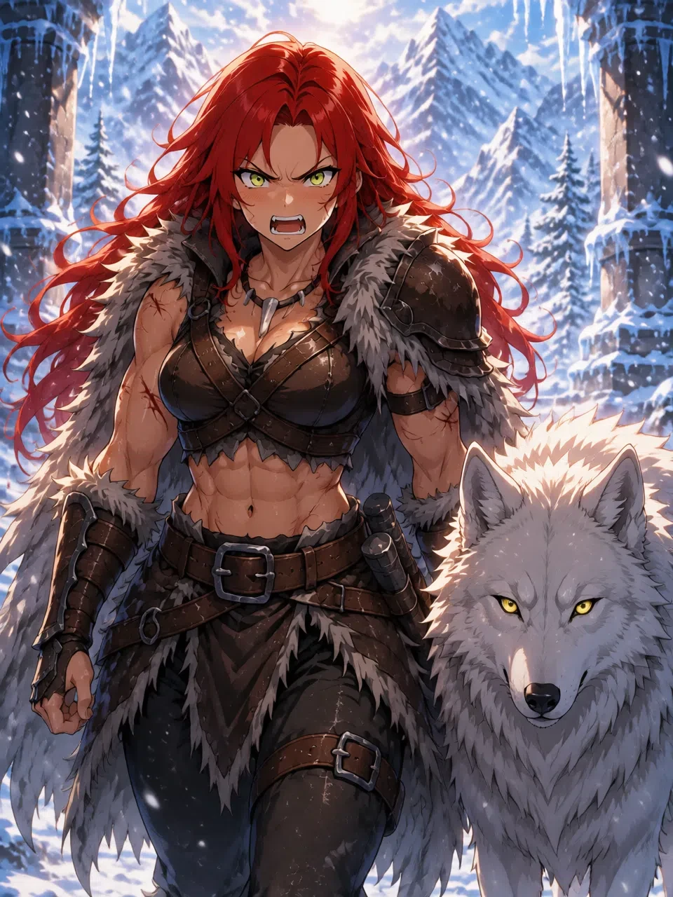 Merida the red-haired werewolf thumbnail