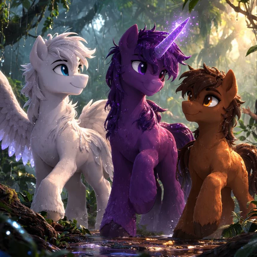 The Equine Quartet (3 male ponies and 1 fairy, you know what will happen) thumbnail