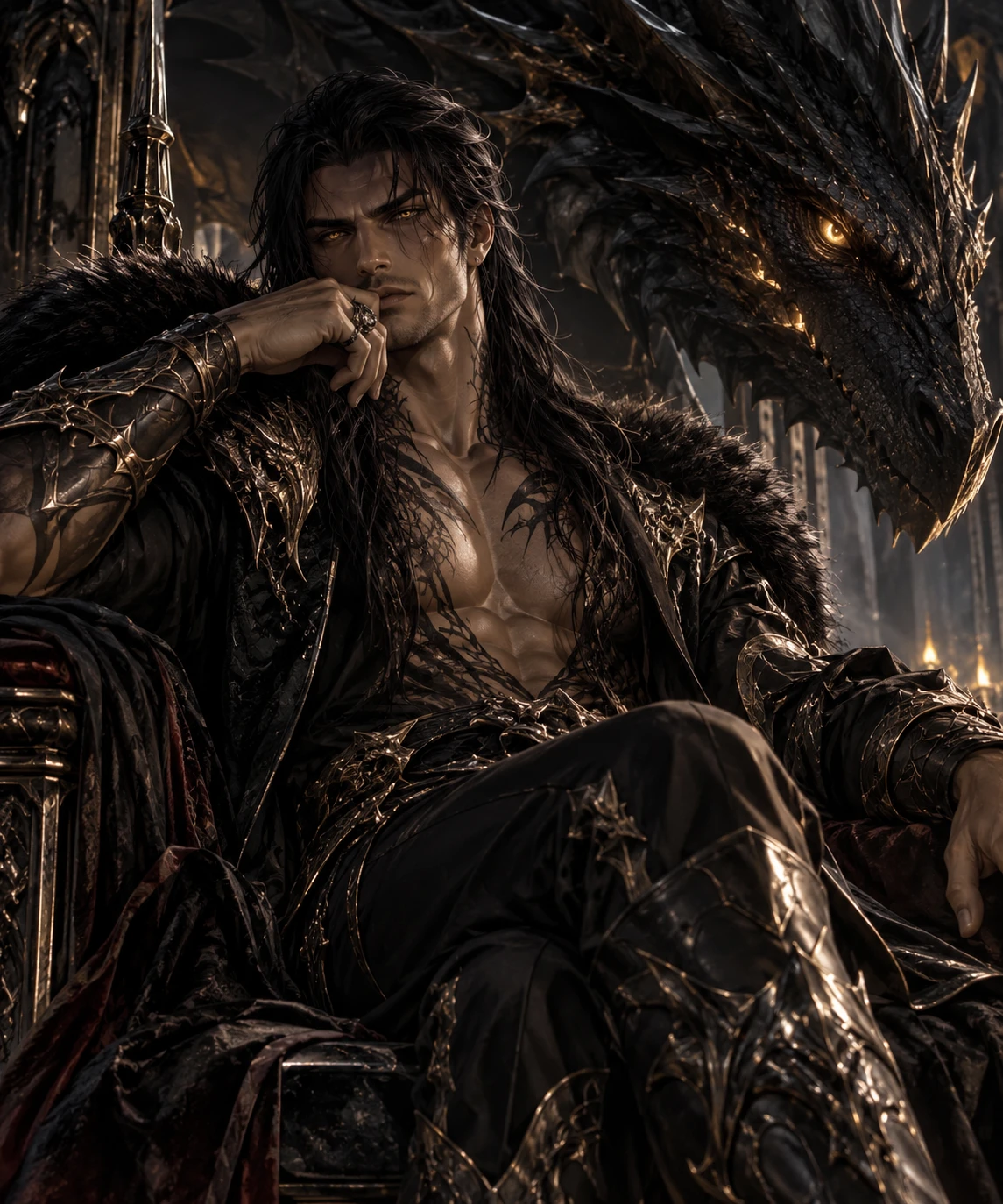 His Majesty Kaelthar Veyrath. Dragon King of Vaelthoria thumbnail