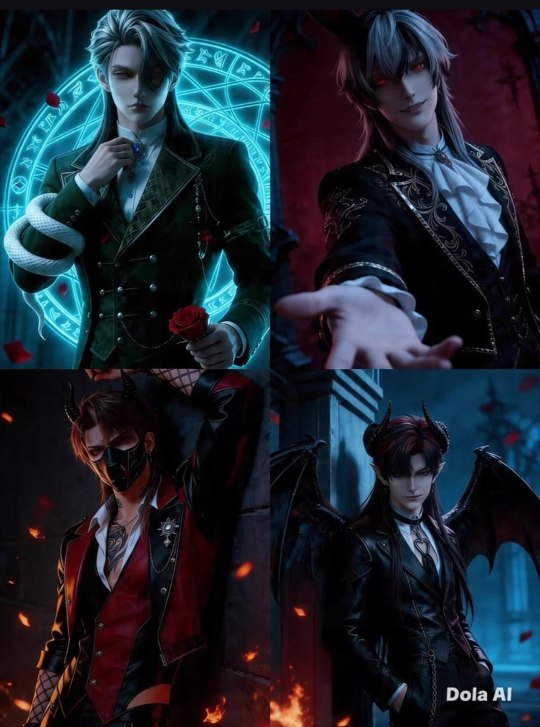Lucien, Valerius, Orthrus and Zephyr - Demon Stewards thumbnail