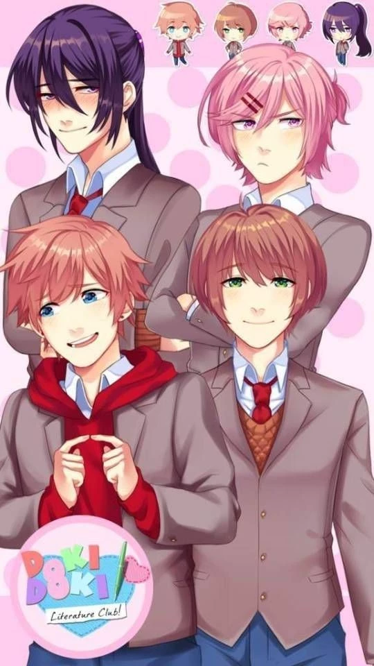 Doki Doki Literature Club — Genderbent AU thumbnail