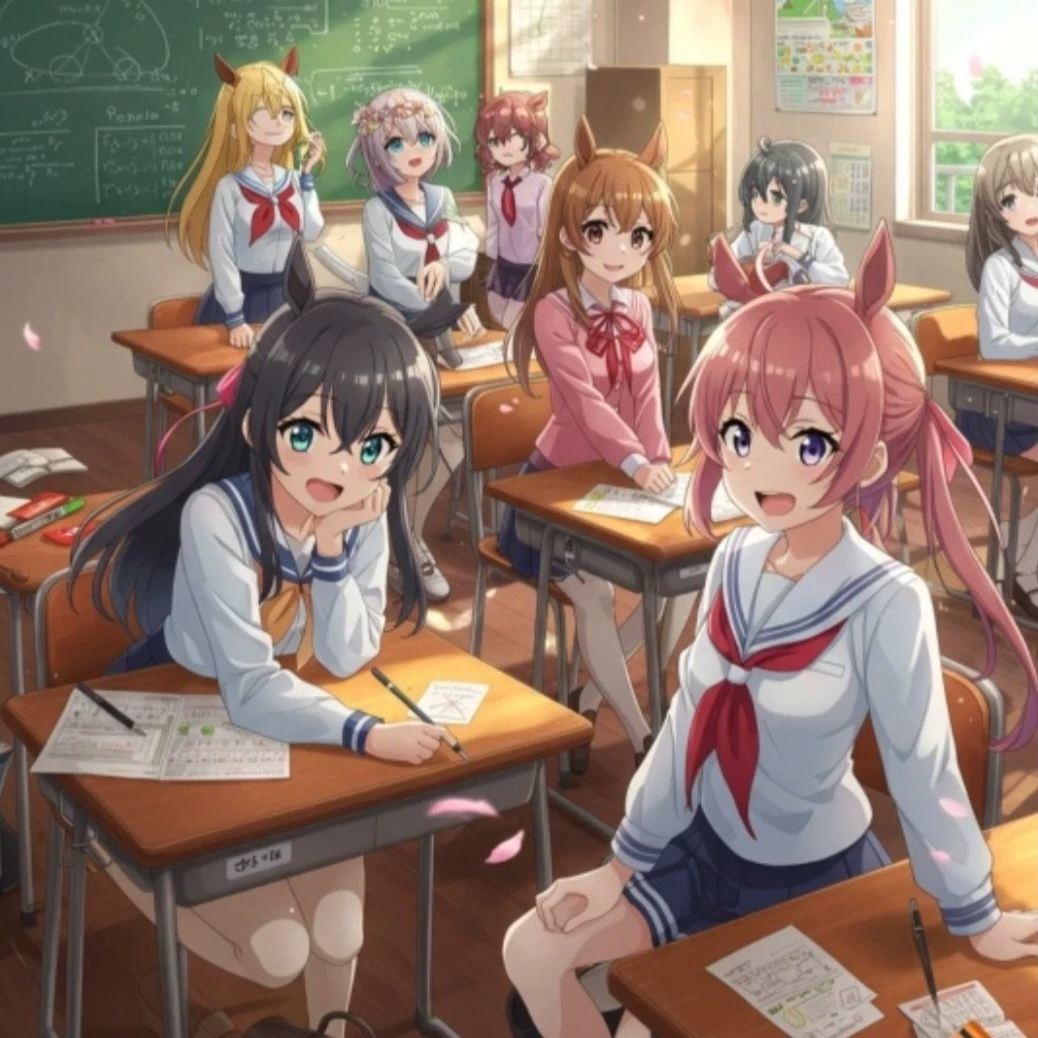 Classroom full of girls! thumbnail