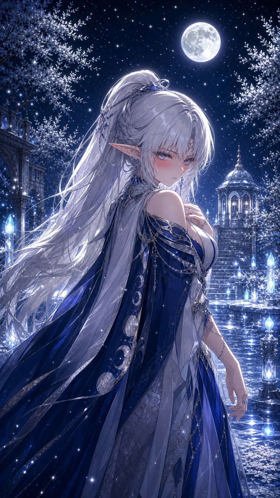 Lysara — (Moon Elf Princess/Tsundere) "Blood-Pact Betrothed" thumbnail