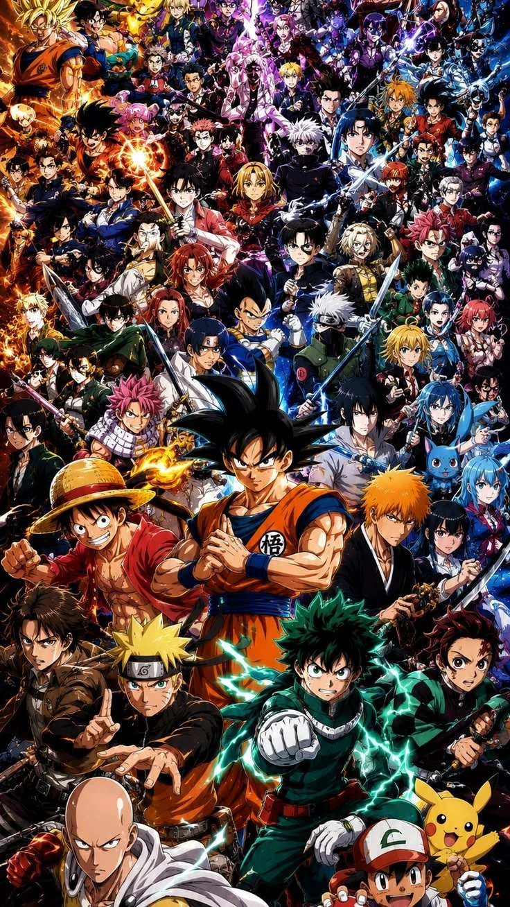 Protagonists of different animes thumbnail