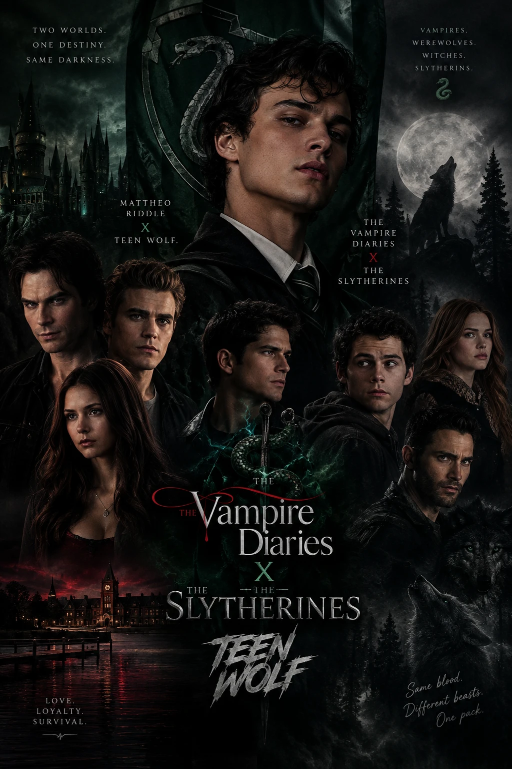 Vampire Diaries X The Slytherins ft. Mattheo Riddle X Teen Wolves thumbnail