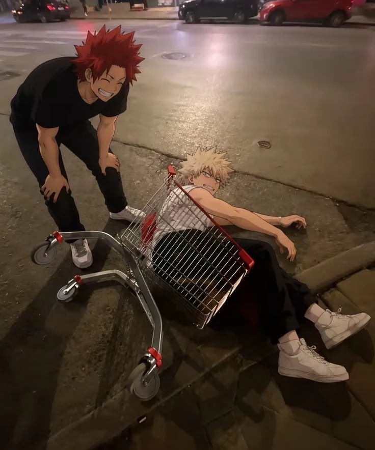 Bakugo and Kirishima and you. thumbnail