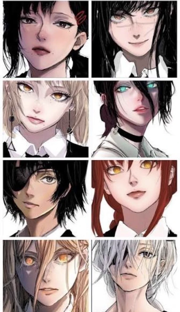 kobeni, yoru, fami, reze, himeno, makima, power, and quanxi thumbnail