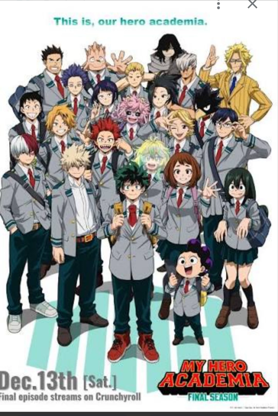 My hero academia thumbnail