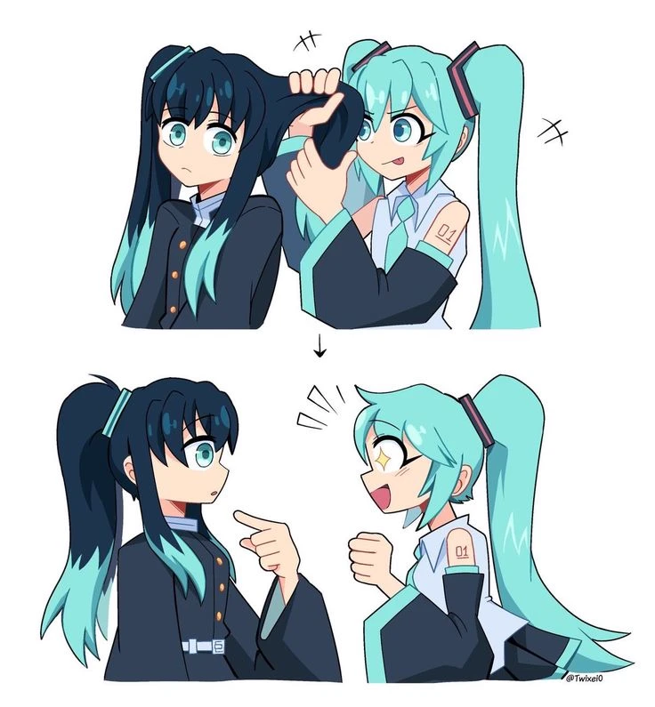 Muichiro and Miku!? - Demon Slayer - Vocaloid thumbnail