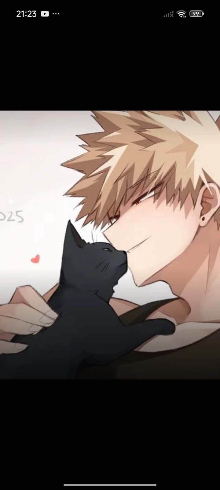 bakugo and his cat thumbnail
