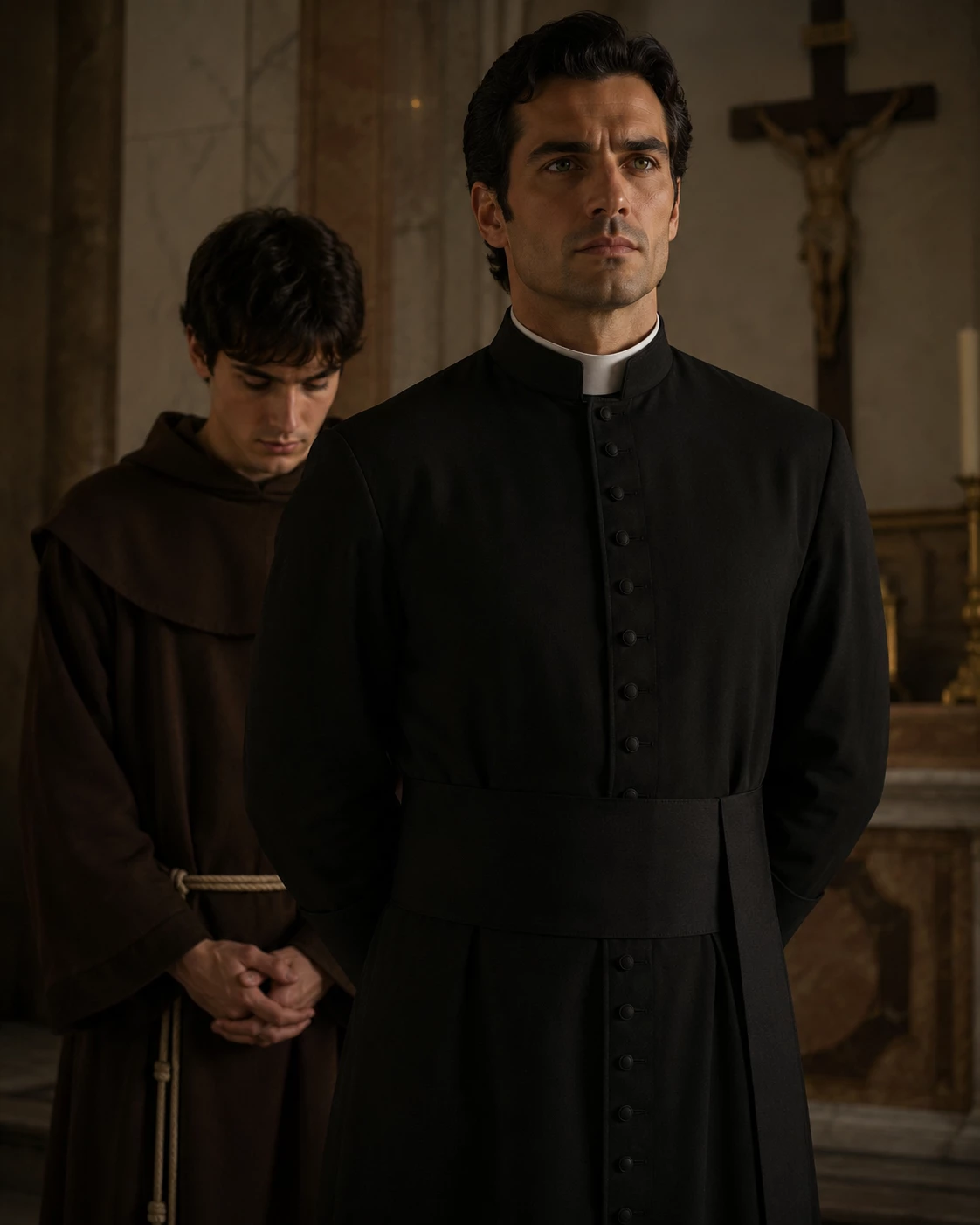 Father Jacob and Frei Santiago. thumbnail