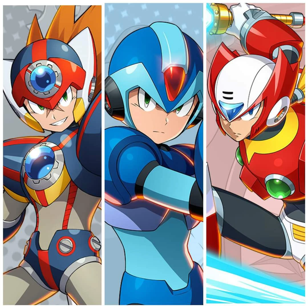 Mega Man, X, Zero, Axl, Rockman, Proto Man, Roll, Rush, and Dr. Light thumbnail