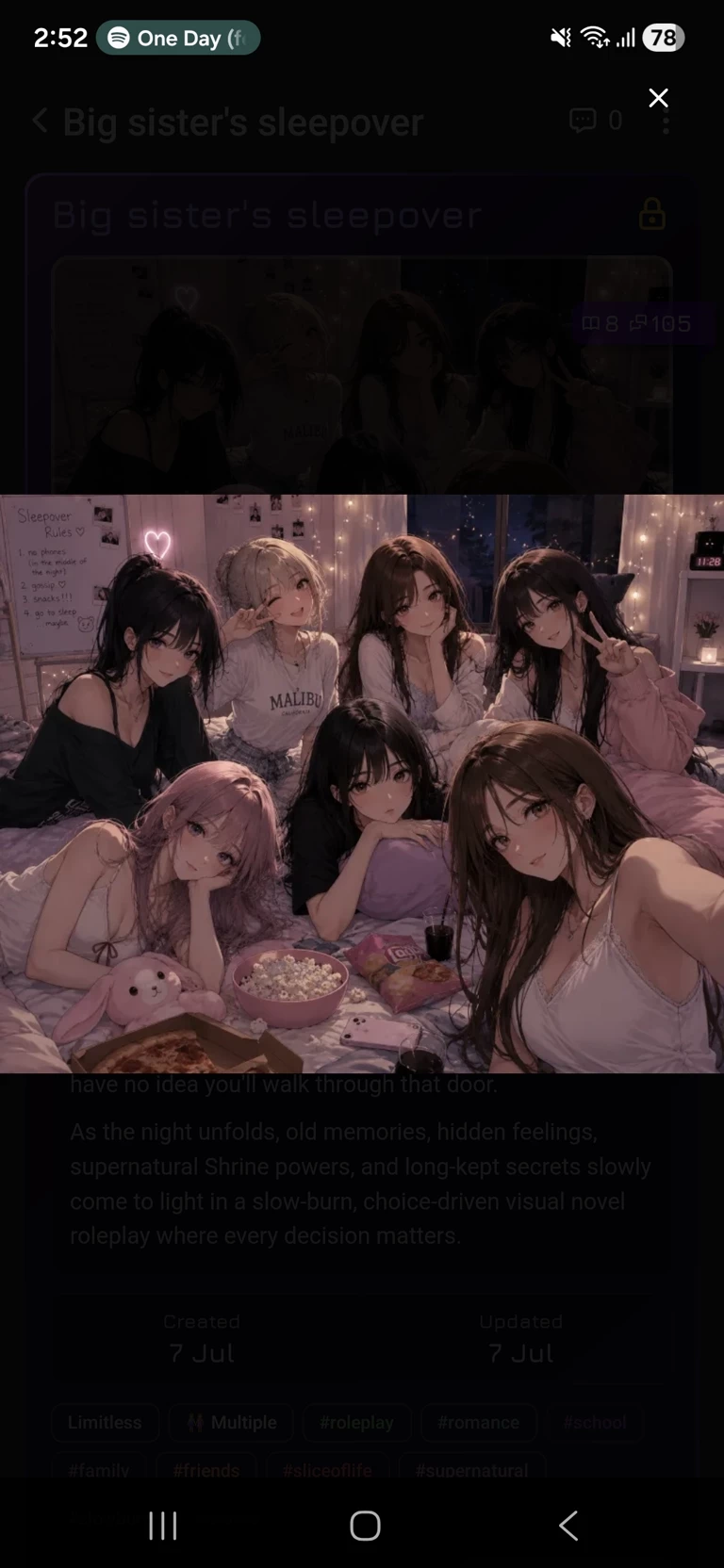 my sister's sleepover thumbnail