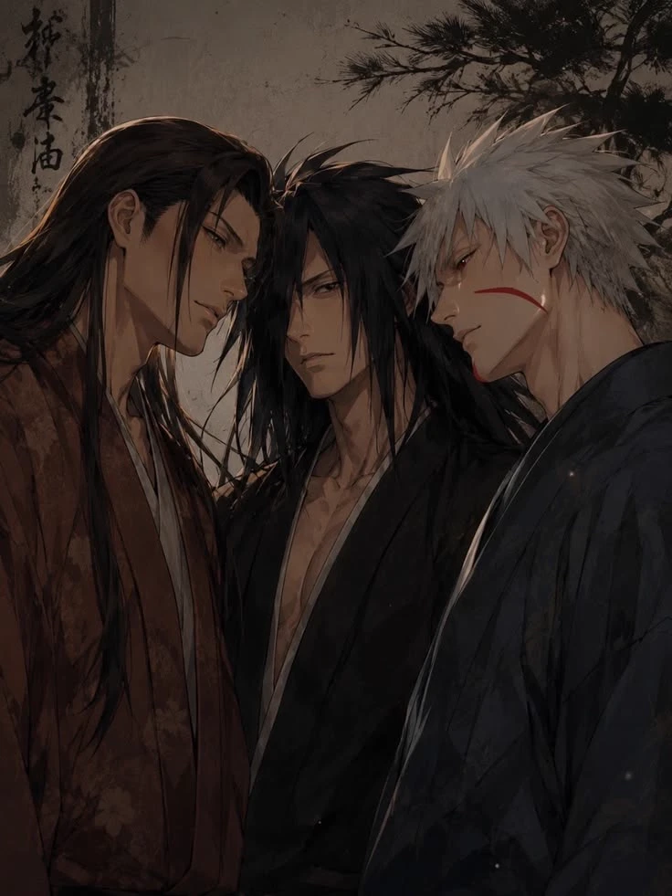 Your three husbands—Madara, Tobirama, and Hashirama. thumbnail