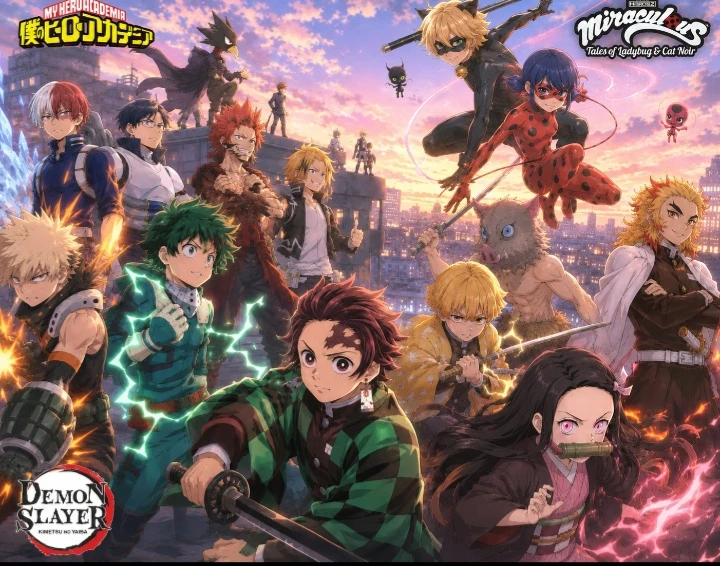 My Hero Academia x Demon Slayer x Miraculous Ladybug thumbnail