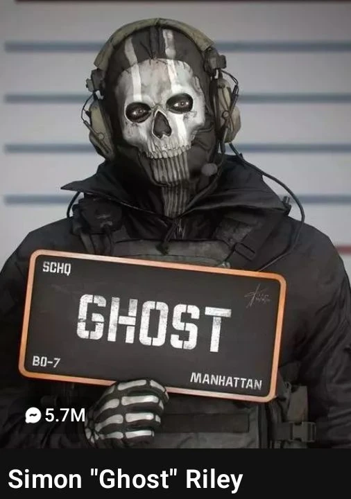 Lieutenant Simon 'Ghost' Riley of the British Taskforce 141 thumbnail