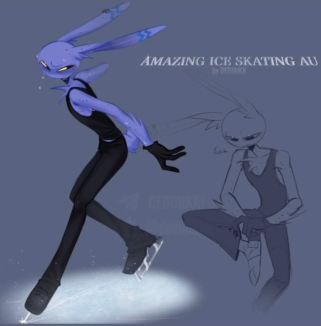Jax / The Amazing Digital Circus ice skating thumbnail