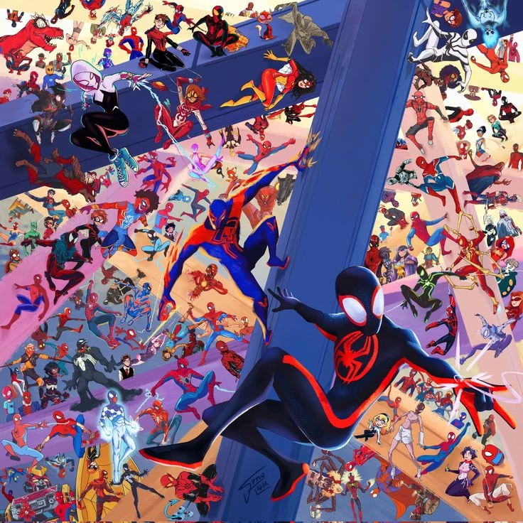 spiderman across spider verse thumbnail