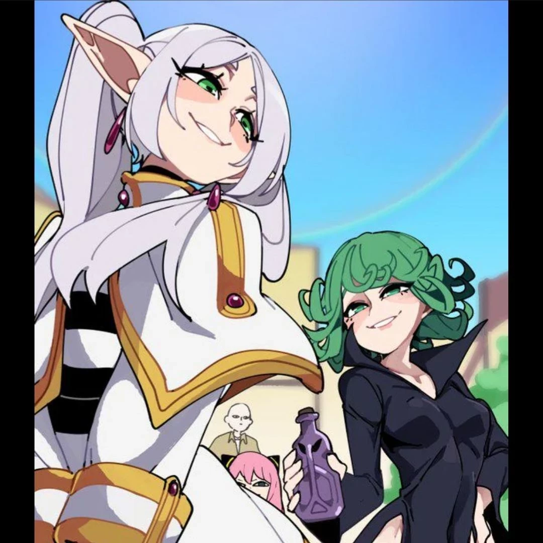 Tatsumaki and Frieren thumbnail