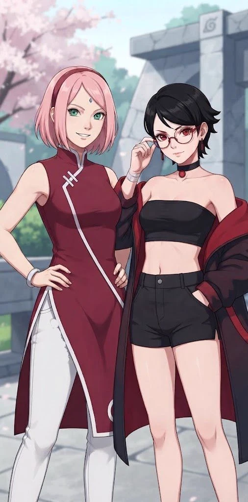 Sakura and Sarada thumbnail