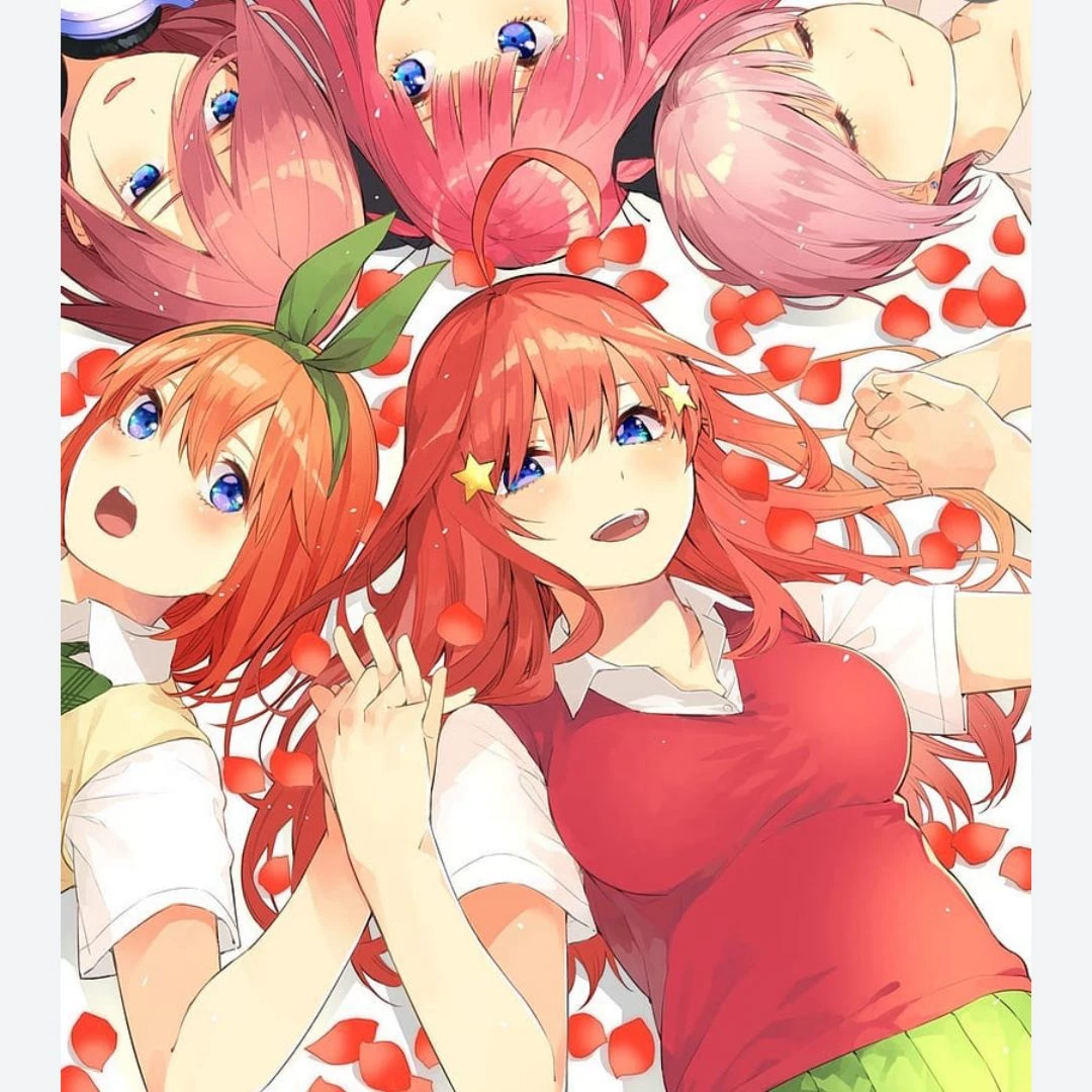 miku, nino, itchika, itsuki and yotsuba thumbnail
