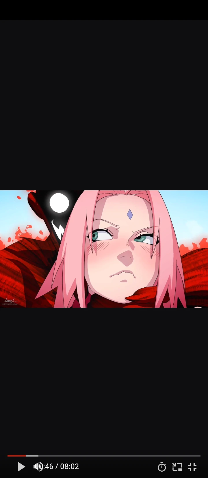 Naruto x Sakura four tails form a full thumbnail